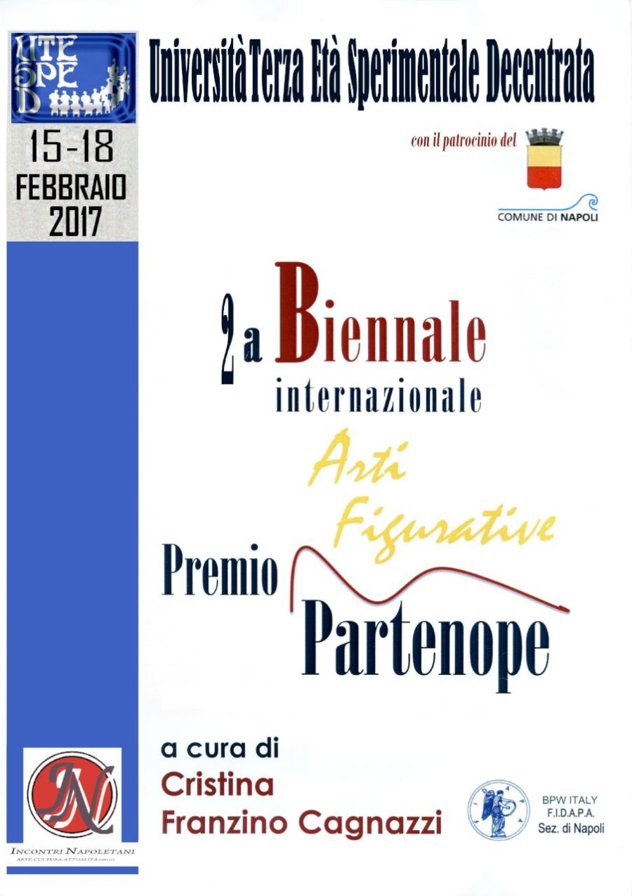 Locandina Seconda Biennale Internazionale Arti Figurative Premio Partenope 2017